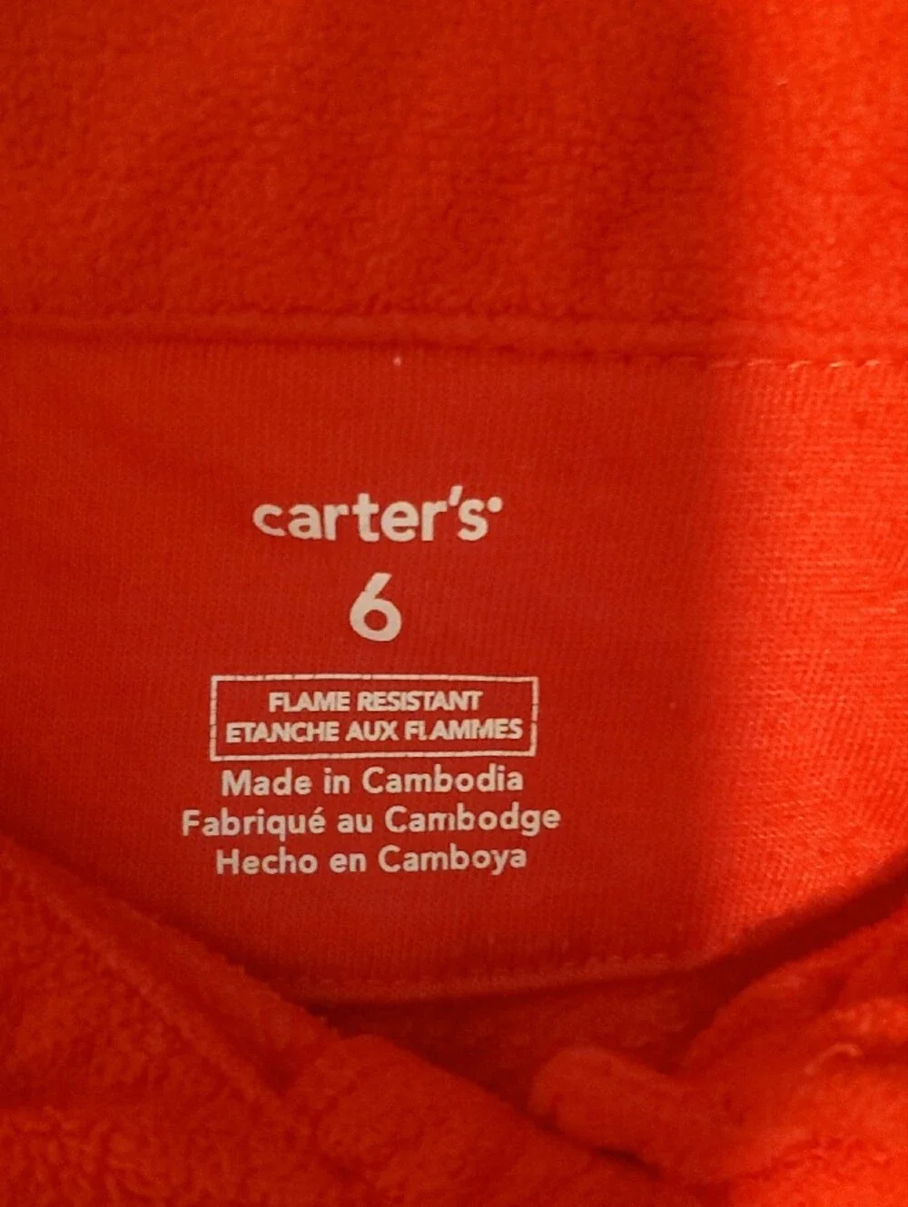 Carter's Red Girls' Button-Front Pajama Set with Applique